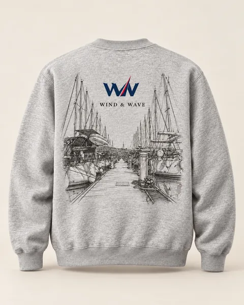 Marina Sketch Sweatshirt Gri melanj konsept ürün görseli